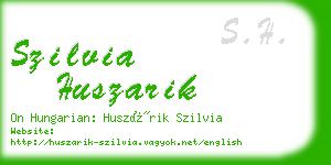 szilvia huszarik business card